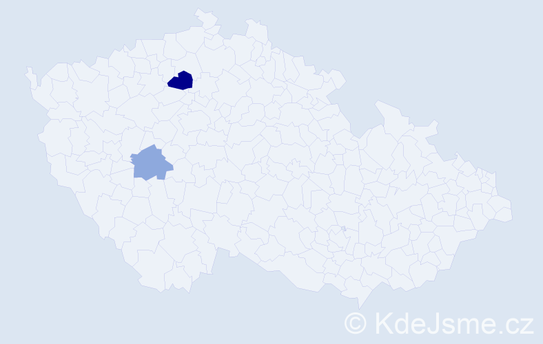 Příjmení: 'Dragoňová', počet výskytů 6 v celé ČR