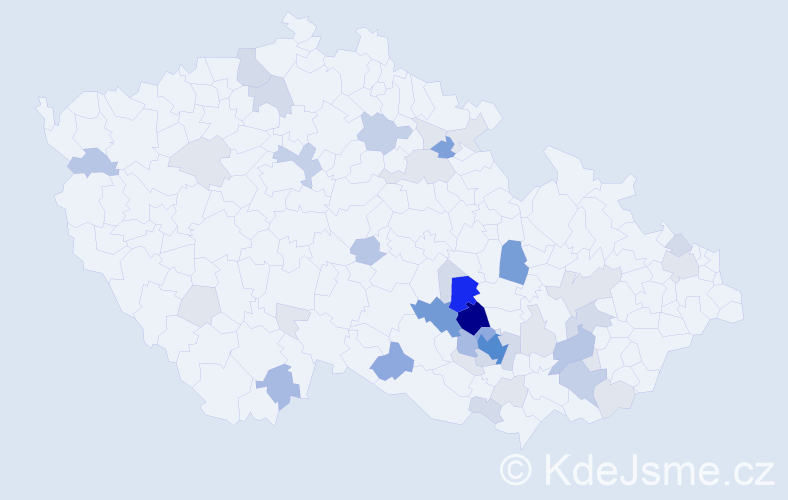 Příjmení: 'Šibor', počet výskytů 174 v celé ČR