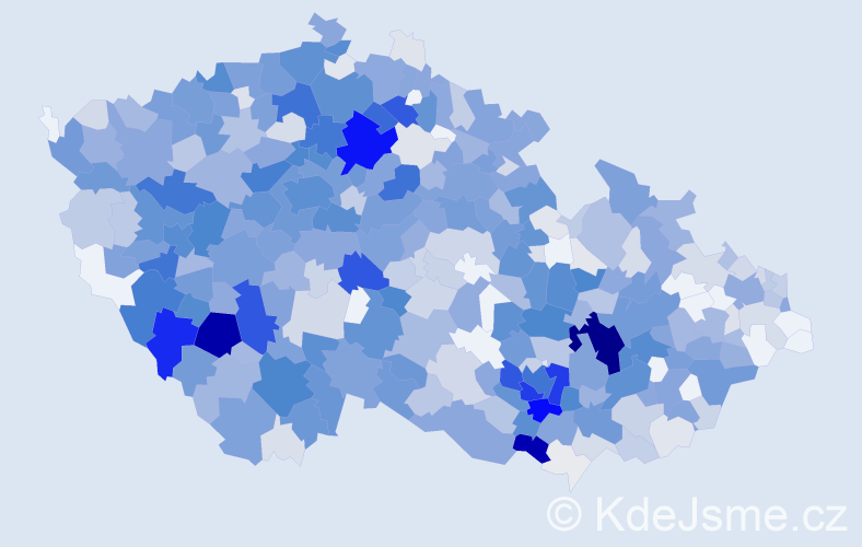 Příjmení: 'Kroupová', počet výskytů 2808 v celé ČR