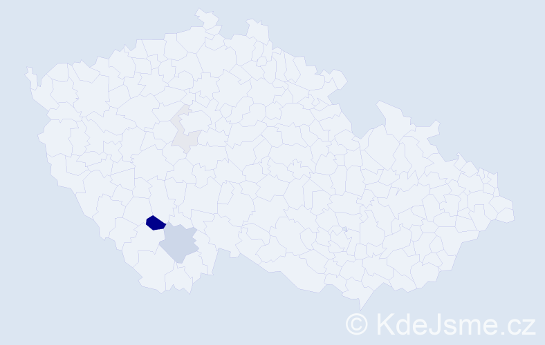 Příjmení: 'Sakastrová', počet výskytů 11 v celé ČR