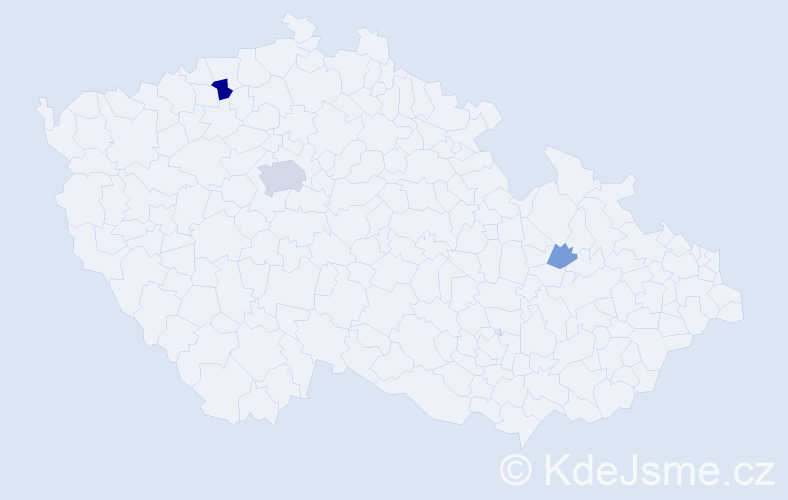 Příjmení: 'Bandur', počet výskytů 10 v celé ČR