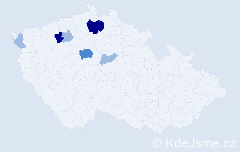 Příjmení: 'Kotapiš', počet výskytů 13 v celé ČR