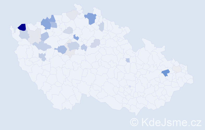 Příjmení: 'Cvoreňová', počet výskytů 94 v celé ČR