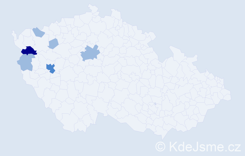 Příjmení: 'Krasňuková', počet výskytů 11 v celé ČR