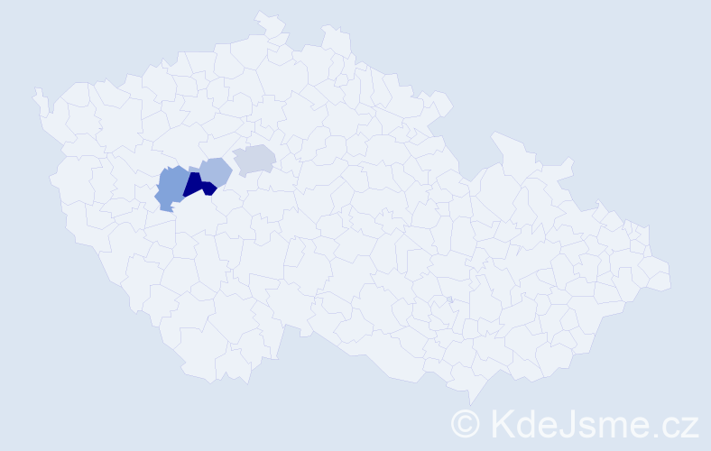 Příjmení: 'Lizcová', počet výskytů 23 v celé ČR