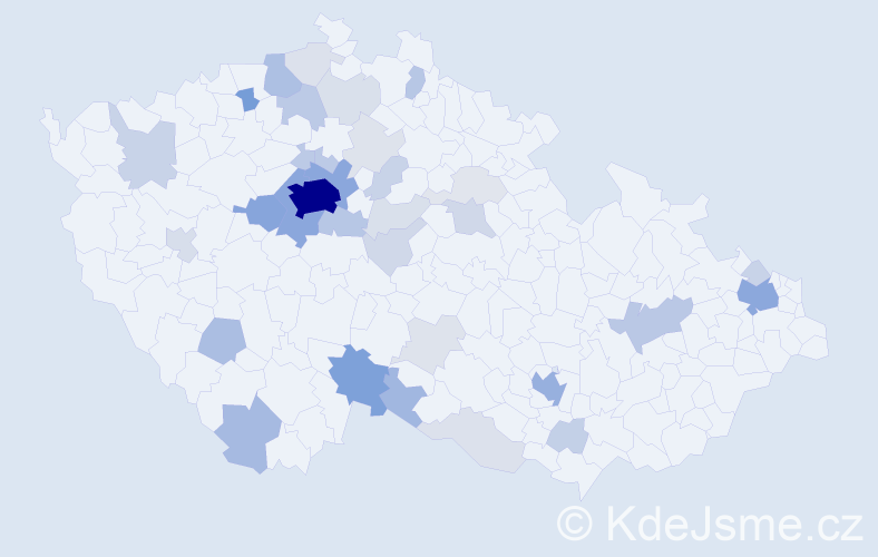 Příjmení: 'Liu', počet výskytů 291 v celé ČR