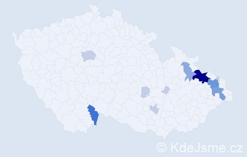 Příjmení: 'Arleth', počet výskytů 31 v celé ČR