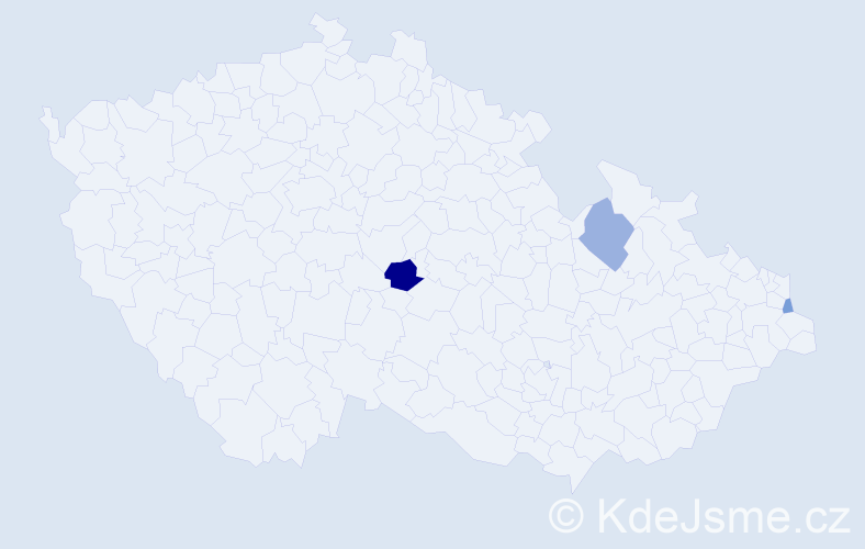Příjmení: 'Plaskoň', počet výskytů 10 v celé ČR