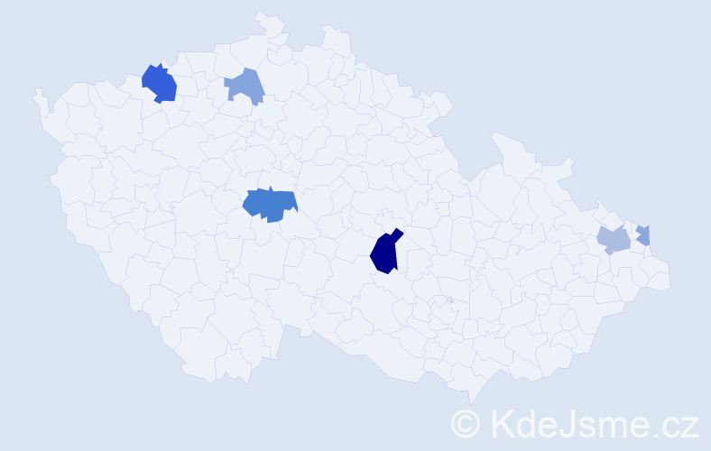 Příjmení: 'Gončar', počet výskytů 12 v celé ČR