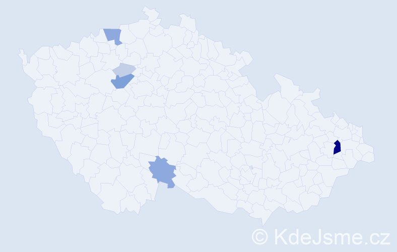 Příjmení: 'Floreová', počet výskytů 19 v celé ČR