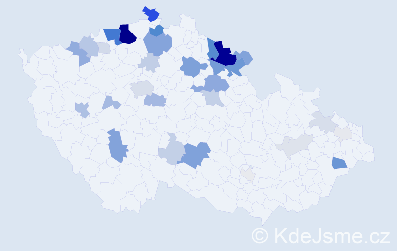 Příjmení: 'Patzeltová', počet výskytů 118 v celé ČR