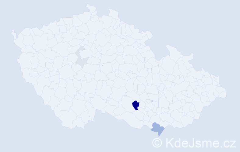 Příjmení: 'Buchetka', počet výskytů 8 v celé ČR