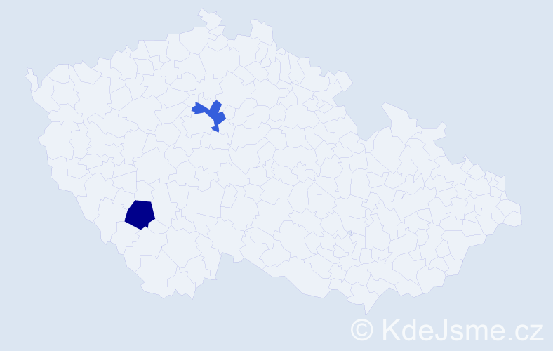 Příjmení: 'Sichyngr', počet výskytů 2 v celé ČR