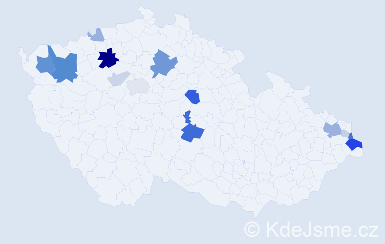 Příjmení: 'Gora', počet výskytů 43 v celé ČR