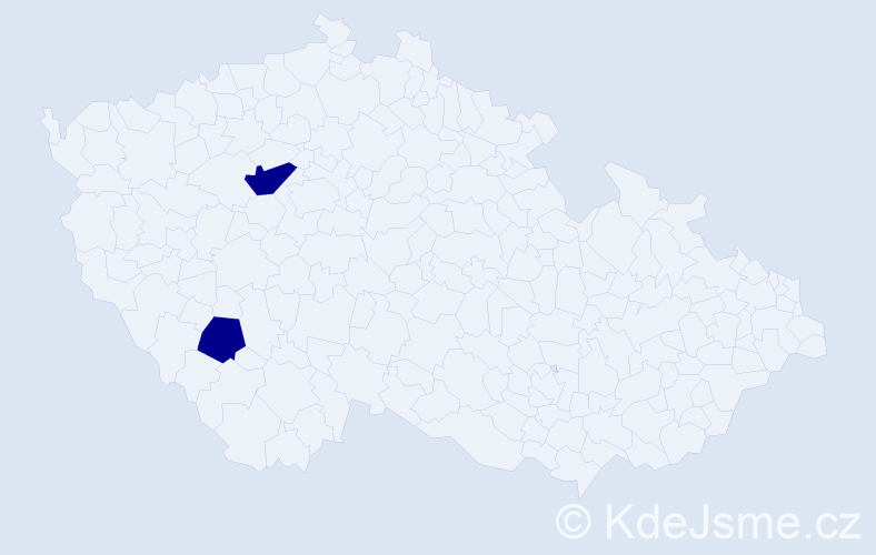 Příjmení: 'Levenecová', počet výskytů 2 v celé ČR