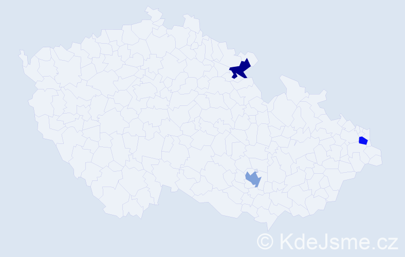 Příjmení: 'Kobelt', počet výskytů 3 v celé ČR