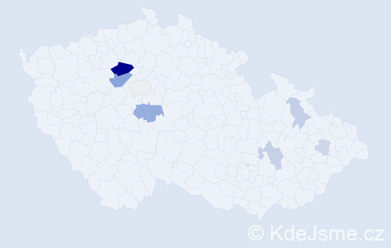 Příjmení: 'Szigeti', počet výskytů 25 v celé ČR