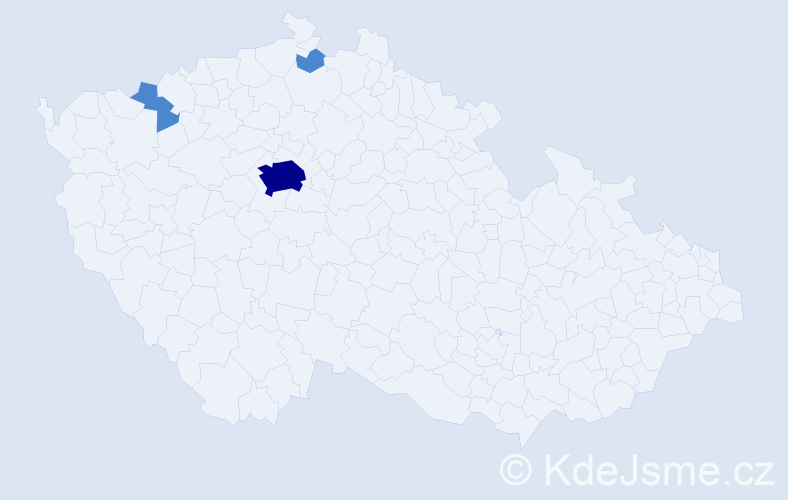 Příjmení: 'Verhoeven', počet výskytů 5 v celé ČR