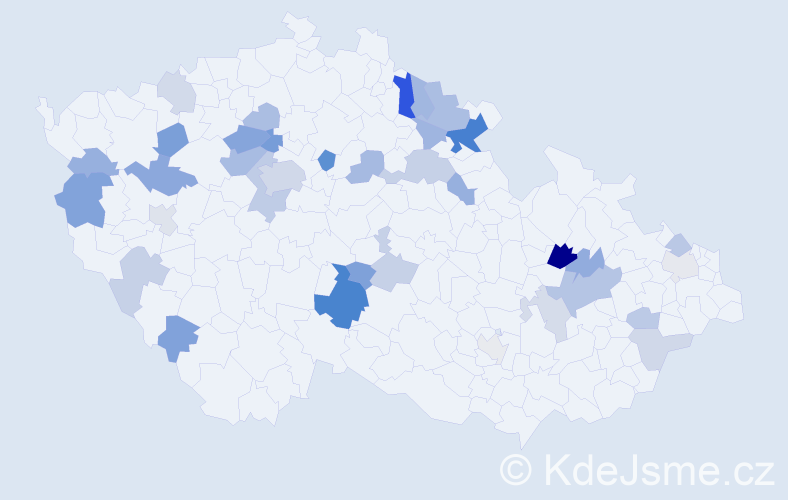 Příjmení: 'Schrötter', počet výskytů 71 v celé ČR