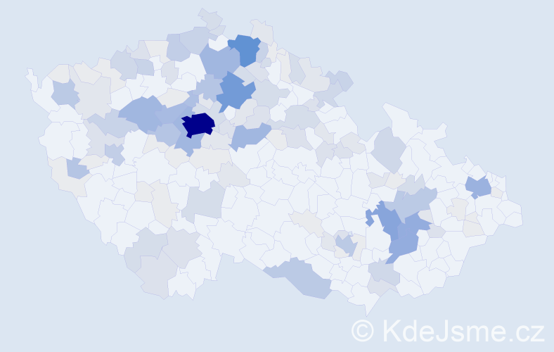 Příjmení: 'Miler', počet výskytů 514 v celé ČR