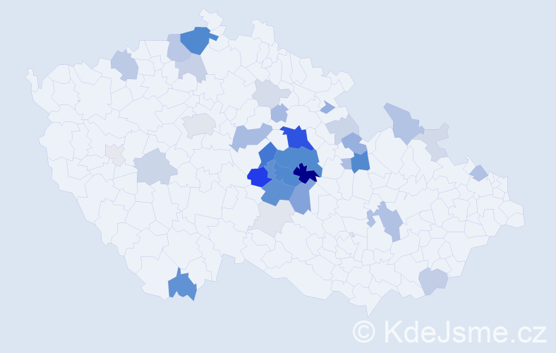 Příjmení: 'Korejtková', počet výskytů 132 v celé ČR