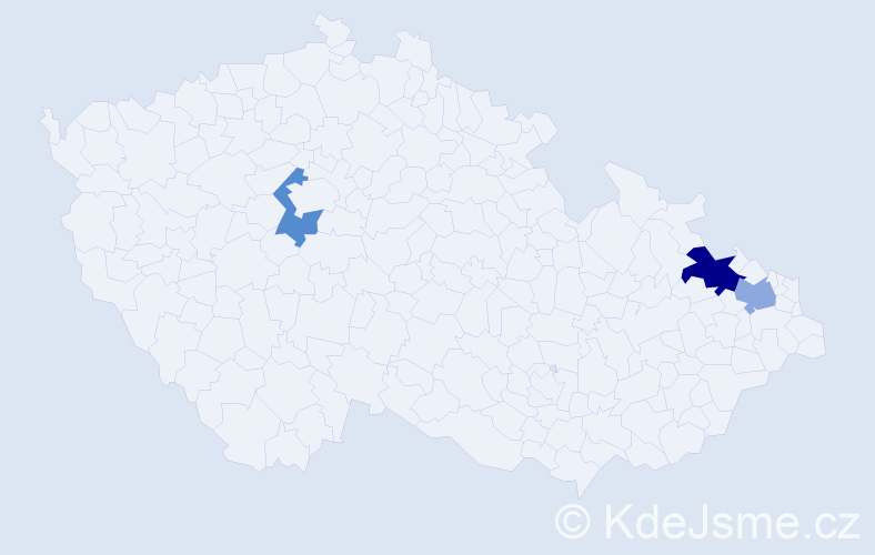 Příjmení: 'Tsameti', počet výskytů 4 v celé ČR