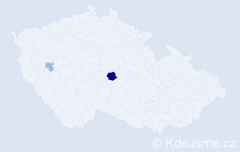 Příjmení: 'Plohmer', počet výskytů 4 v celé ČR