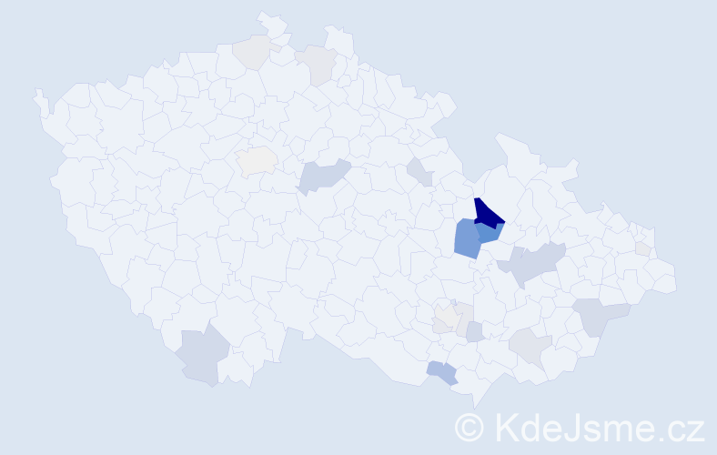 Příjmení: 'Haberlandová', počet výskytů 66 v celé ČR