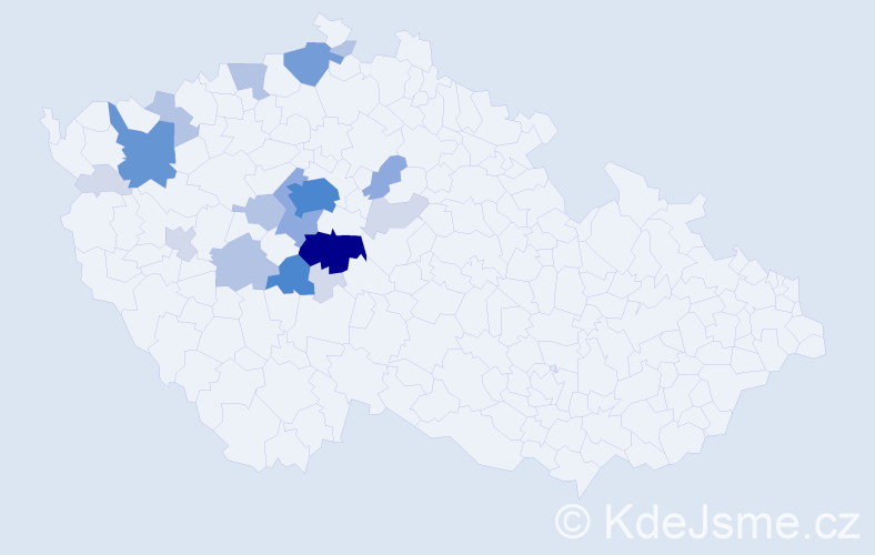 Příjmení: 'Čermoch', počet výskytů 63 v celé ČR