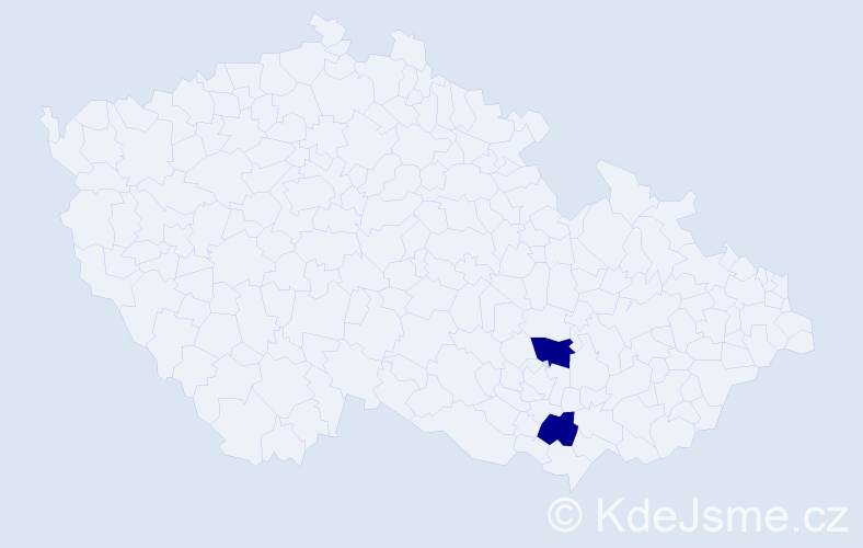 Příjmení: 'Brust', počet výskytů 4 v celé ČR