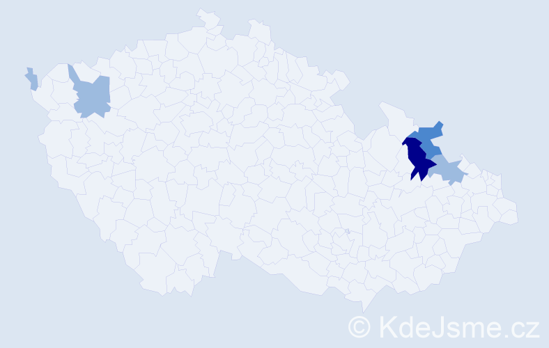 Příjmení: 'Sztuková', počet výskytů 9 v celé ČR