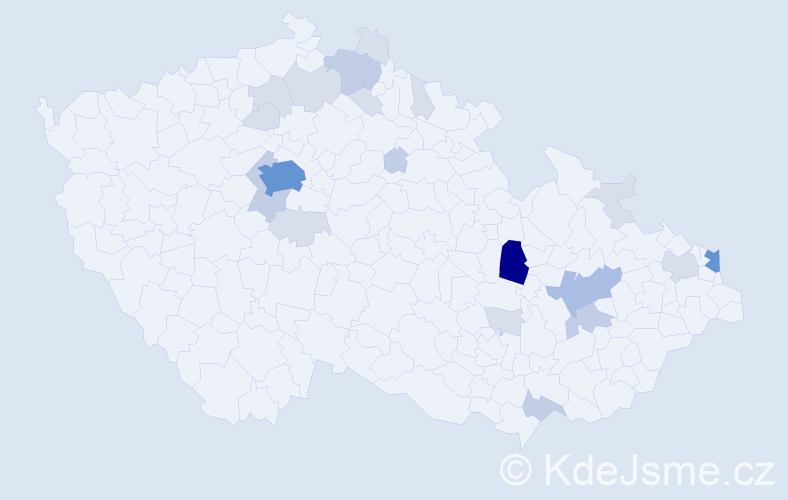 Příjmení: 'Steffanová', počet výskytů 62 v celé ČR