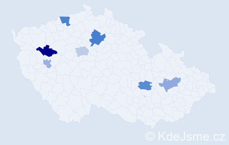 Příjmení: 'Leonhardt', počet výskytů 11 v celé ČR