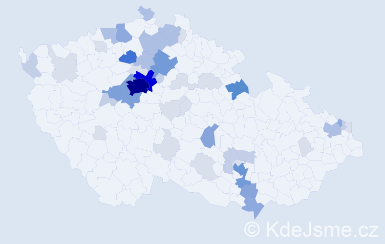 Příjmení: 'Strach', počet výskytů 166 v celé ČR