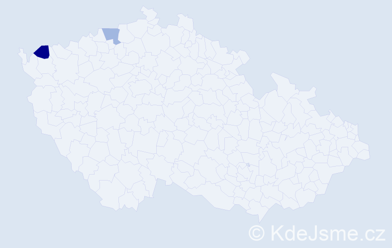 Příjmení: 'Wutschková', počet výskytů 2 v celé ČR