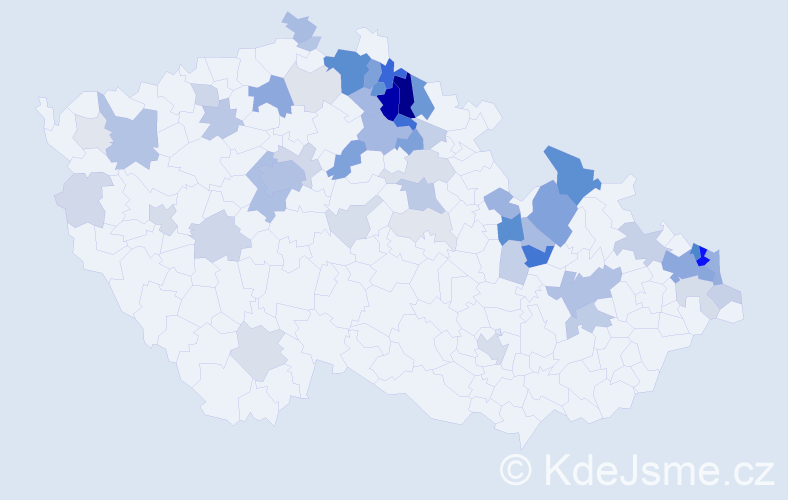 Příjmení: 'Budinová', počet výskytů 244 v celé ČR