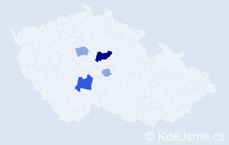 Příjmení: 'Pychová', počet výskytů 10 v celé ČR