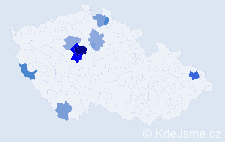 Příjmení: 'Alexandrov', počet výskytů 33 v celé ČR