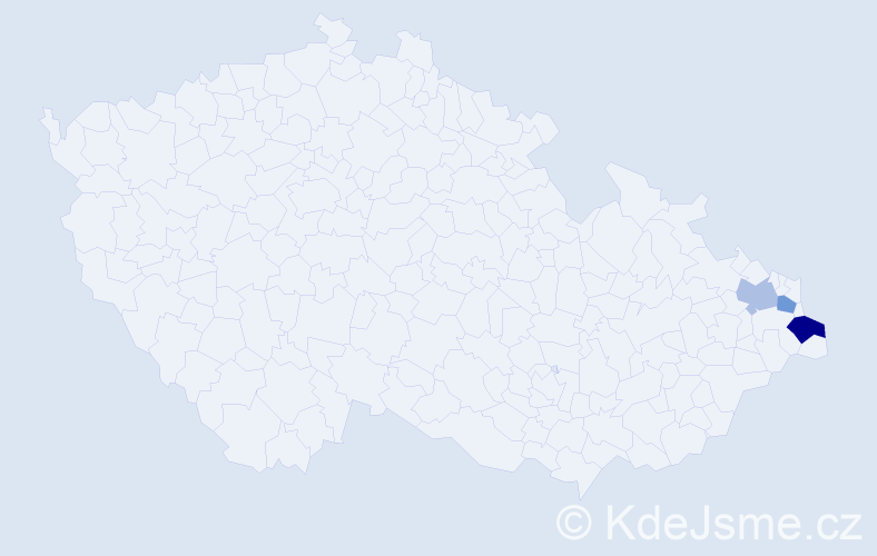 Příjmení: 'Blendowská', počet výskytů 8 v celé ČR