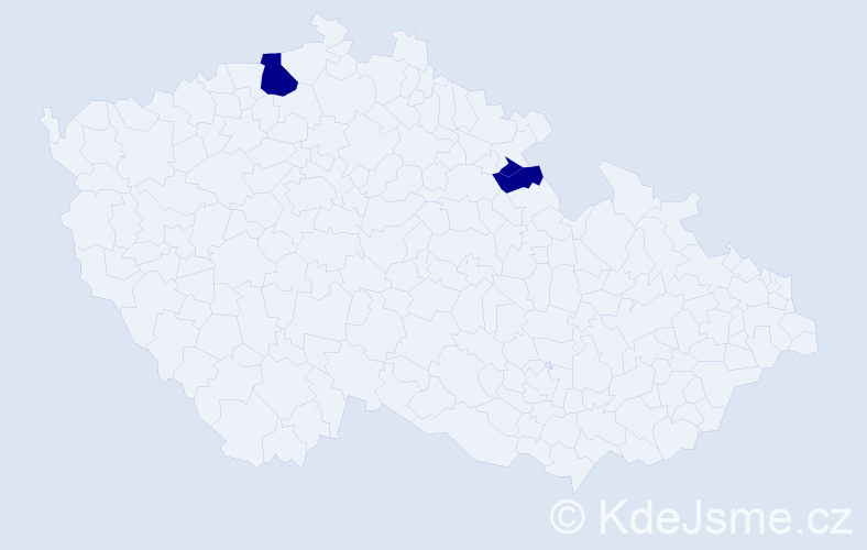 Příjmení: 'Rosolanková', počet výskytů 3 v celé ČR