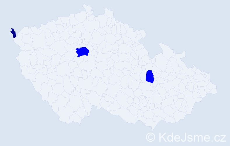 Příjmení: 'Turian', počet výskytů 4 v celé ČR