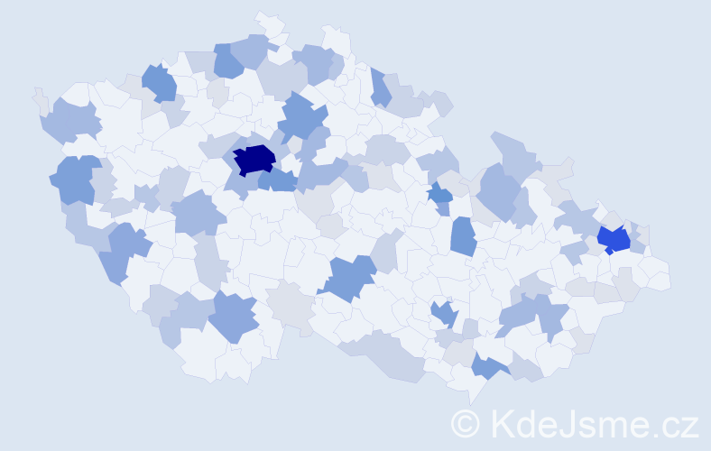 Příjmení: 'Blaško', počet výskytů 283 v celé ČR