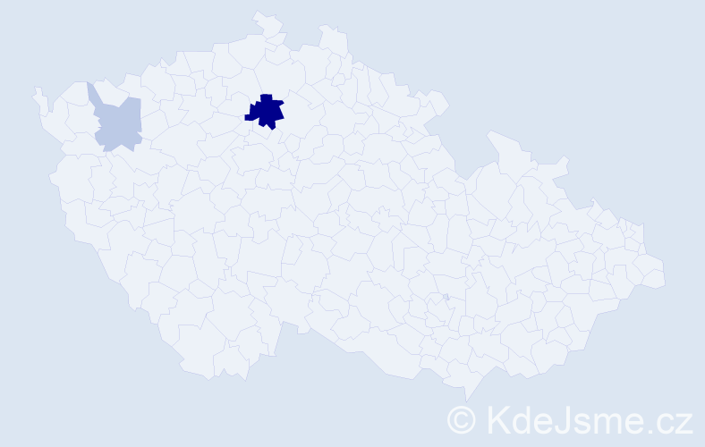 Příjmení: 'Joachimsthál', počet výskytů 6 v celé ČR