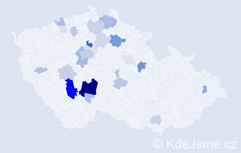 Příjmení: 'Rejlek', počet výskytů 110 v celé ČR