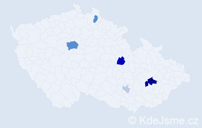 Příjmení: 'Scheuch', počet výskytů 18 v celé ČR