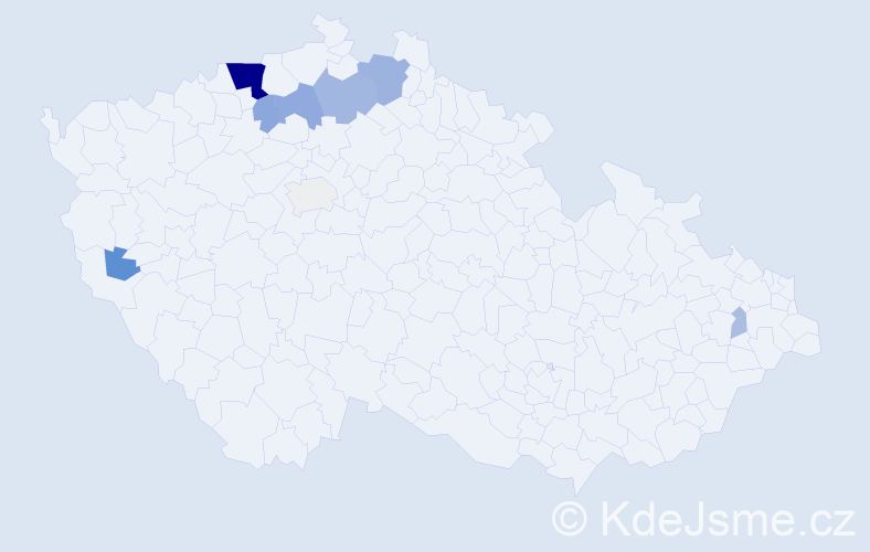 Příjmení: 'Gürth', počet výskytů 26 v celé ČR