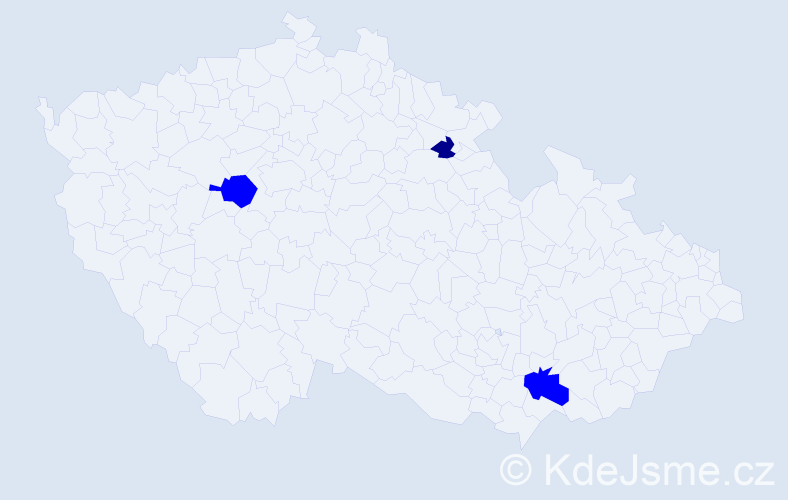 Příjmení: 'Havryljuková', počet výskytů 4 v celé ČR