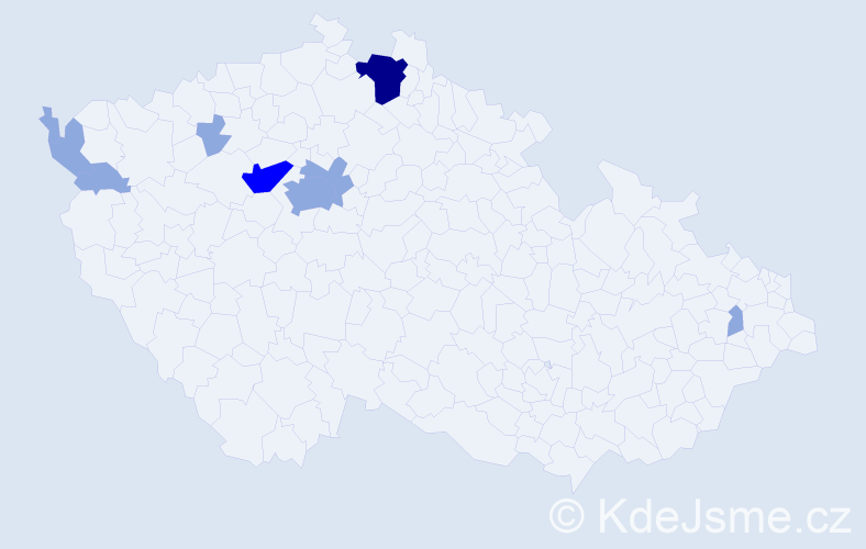 Příjmení: 'Matviaková', počet výskytů 16 v celé ČR