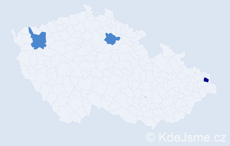 Příjmení: 'Macula', počet výskytů 5 v celé ČR