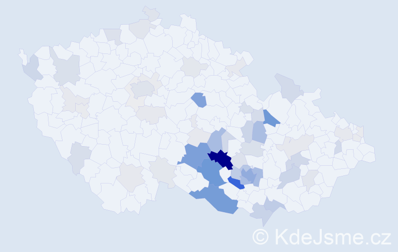 Příjmení: 'Střecha', počet výskytů 246 v celé ČR